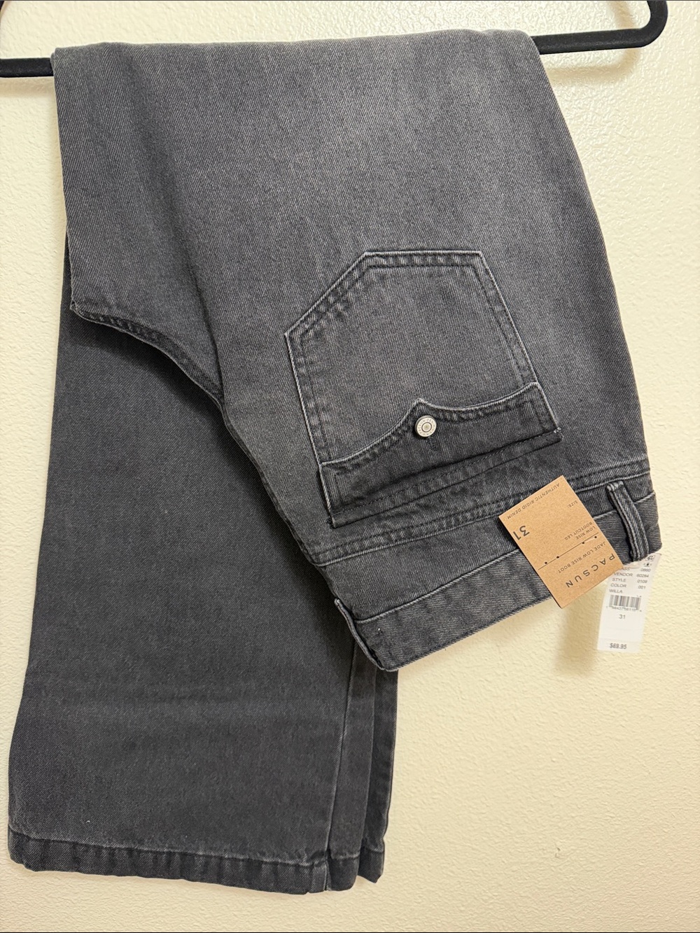 PacSun Women's Washed Charcoal Ankle Jeans